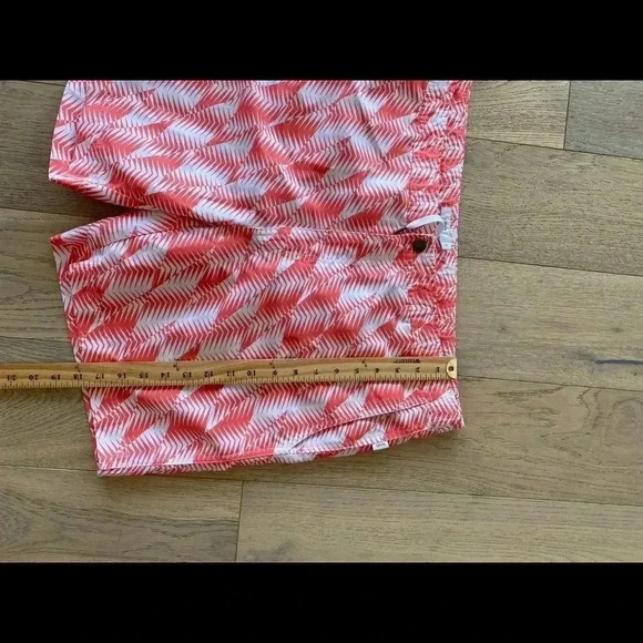 Onia men’s swim trunks orange white size 38 - Picture 3 of 8